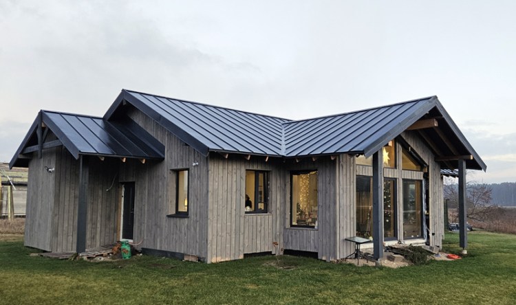 Dzīvojamās mājas projekts "Ieva" - uzbūvētās mājas fotoattēli