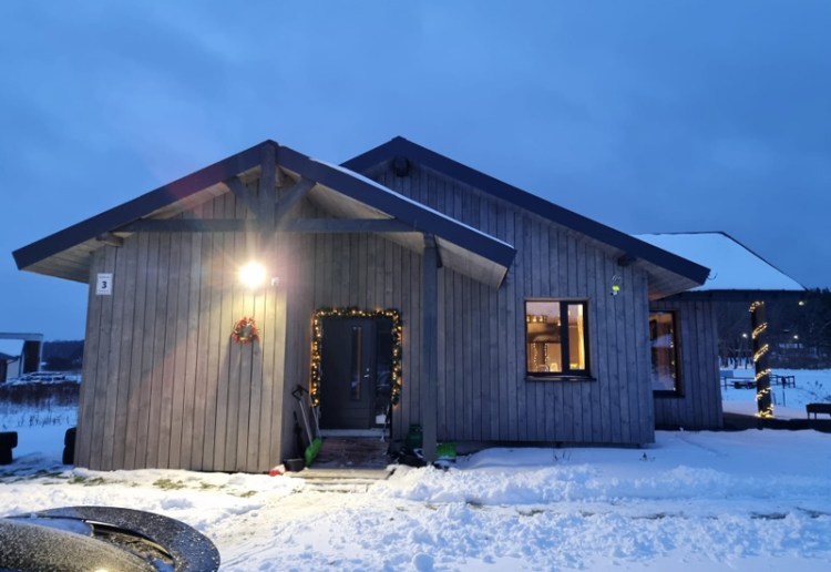 Mājas projekts "Ieva" - uzbūvētās mājas bildes