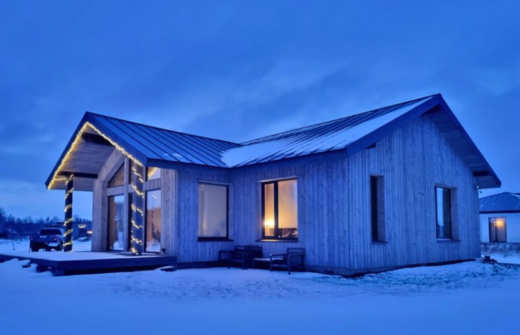 Mājas projekts "Ieva" - uzbūvētās mājas bildes