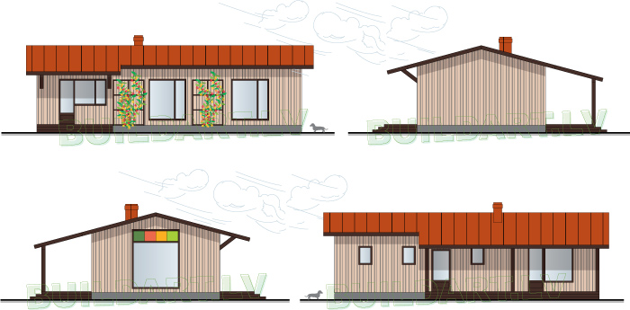 Ekonomiskas mājas projekts "Severīns"