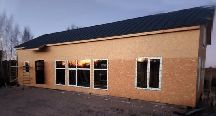 Mājas projekts "Rodijs" - mājas būvniecības procesa bildes