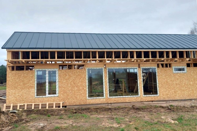 Mājas projekts "Rodijs" - mājas būvniecības procesa bildes