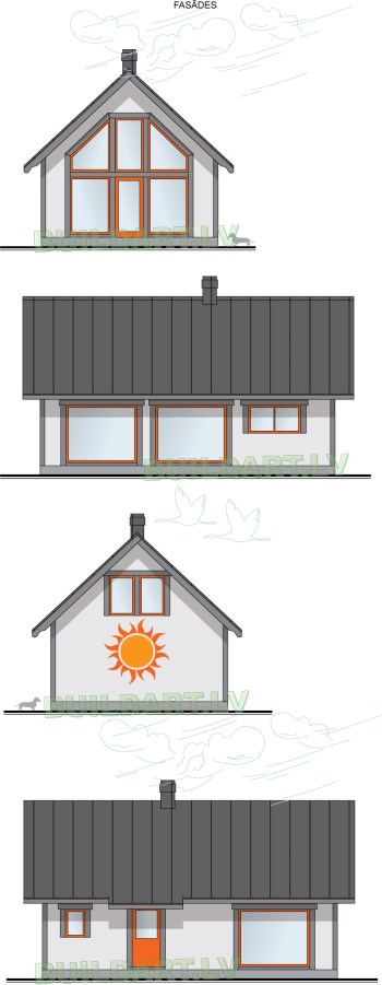 Projekts "Pa Saulei" - Fasādes