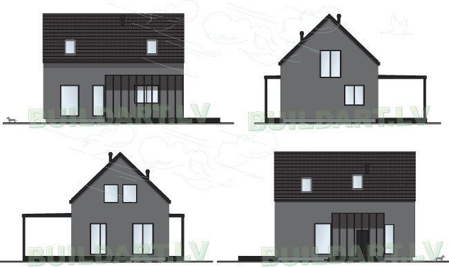 Mājas projekts "Aldis Black"