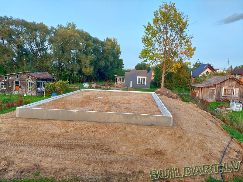 Dzīvojamās mājas projekts "Elza" - būvniecības procesa foto