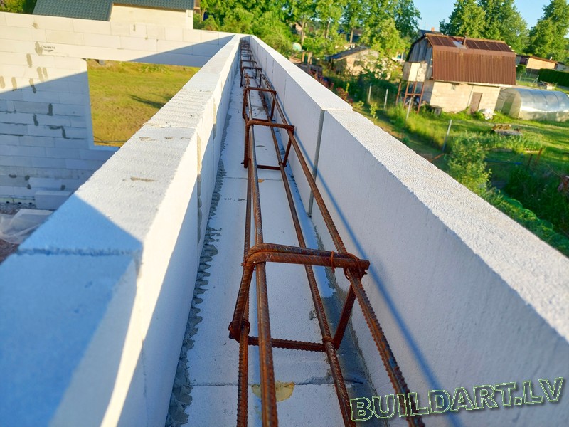 Dzīvojamās mājas projekts "Elza" - būvniecības procesa foto