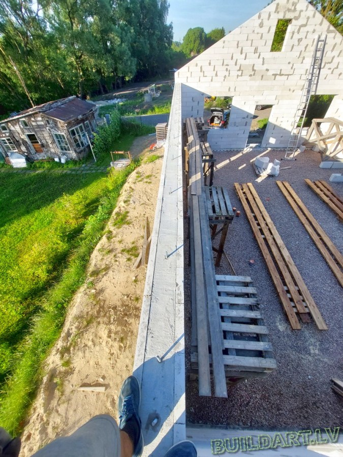 Dzīvojamās mājas projekts "Elza" - būvniecības procesa foto