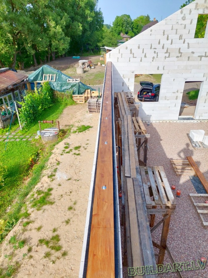 Dzīvojamās mājas projekts "Elza" - būvniecības procesa foto