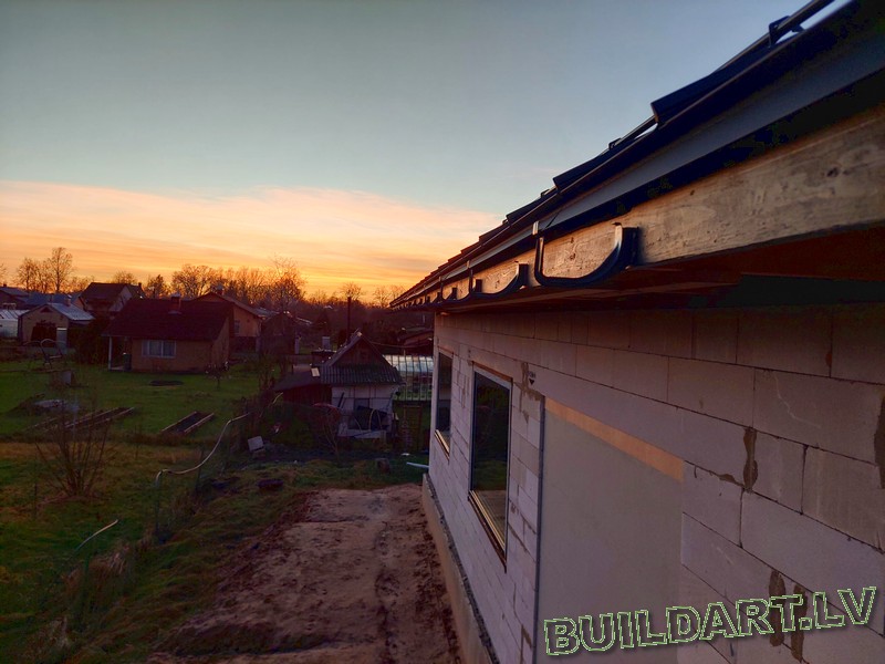 Dzīvojamās mājas projekts "Elza" - būvniecības procesa foto