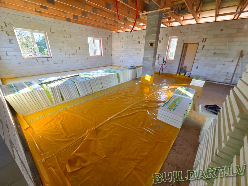 Dzīvojamās mājas projekts "Elza" - būvniecības procesa foto