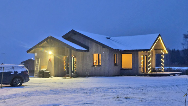 Mājas projekts "Ieva" - uzbūvētās mājas bildes