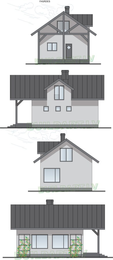 Projekts "Kristiāna" - fasādes