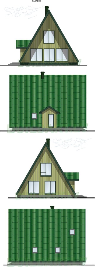 Mājas projekts "Sendija" - fasādes